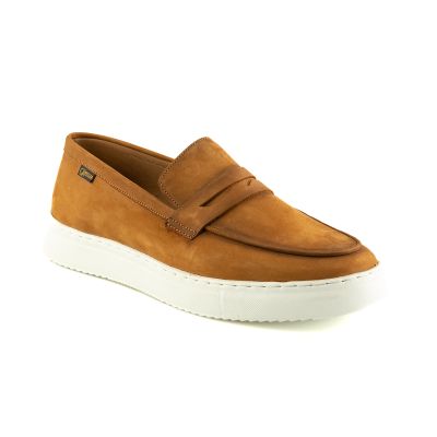 Loafers Nubuck Άσπρη Σόλα